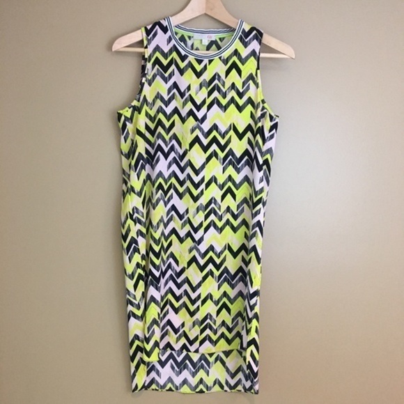 Gianni  Bini Neon Yellow and Black Zig Zag… - Picture 2 of 5